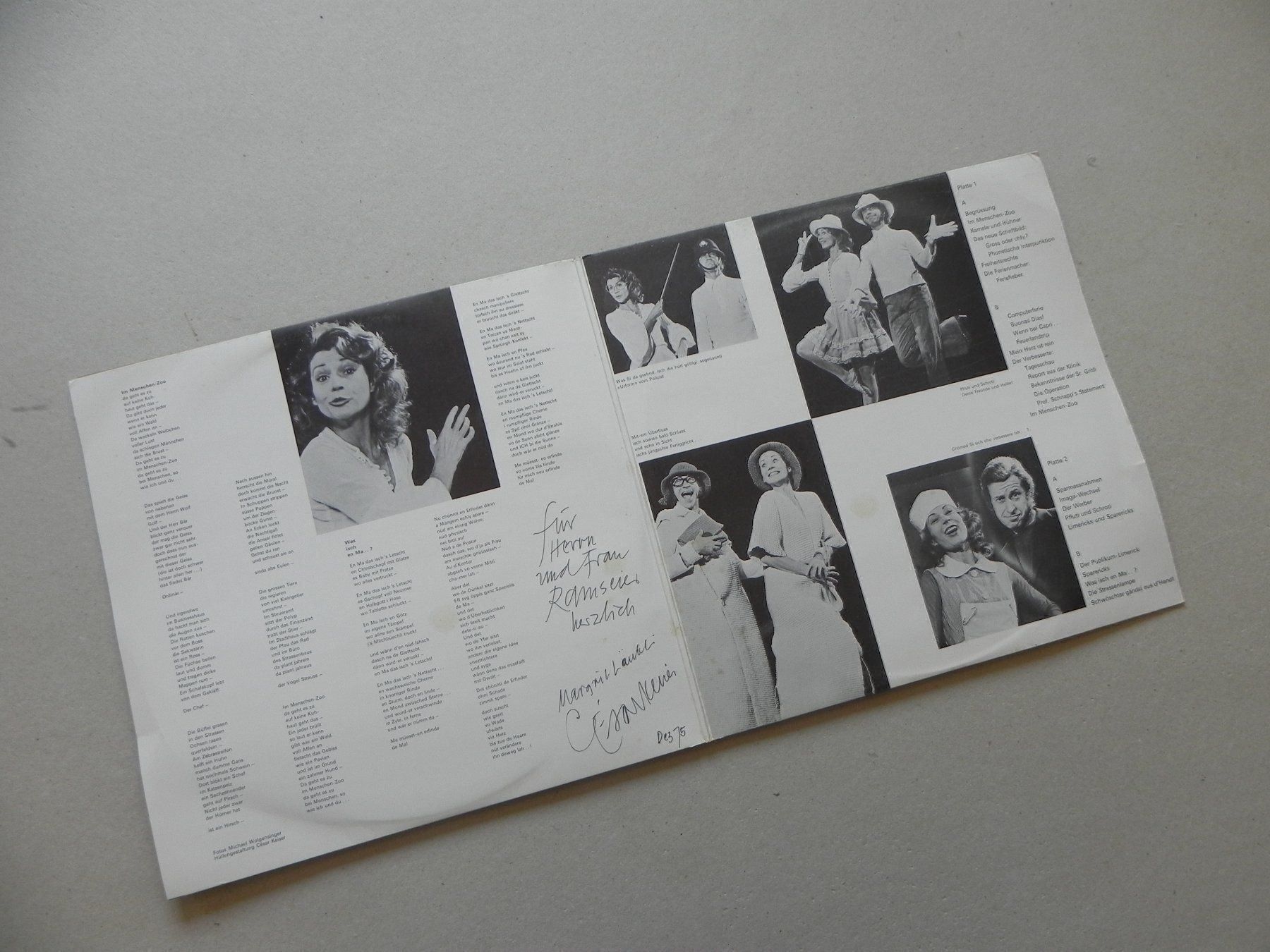 Dischi in vinile: Doppel LP M. Läubli  C. Keiser Autogramm – Usato da Siebnen venduto da krimsie 2