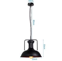Lampe suspendues  en métal noir vintage, industriel, loft