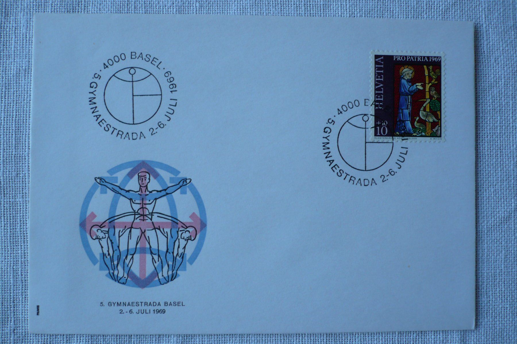 Alle Briefmarken: 1969 5.Gymnaestrada, Basel – Gebraucht aus Zürich von saltandpepper008