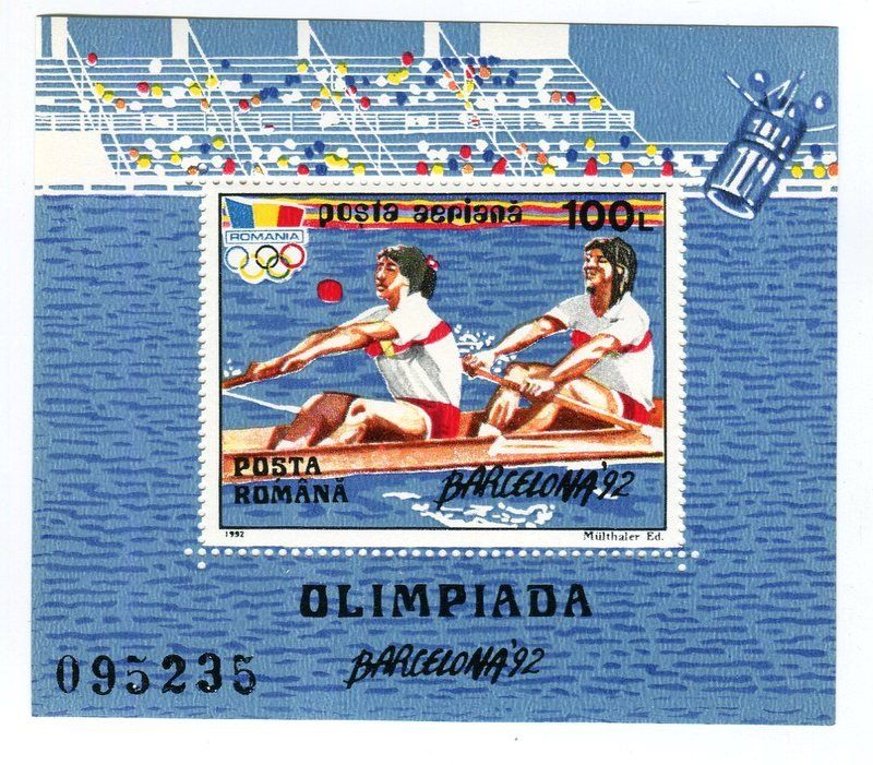 Alle Briefmarken: Block "Olympische Spiele". Rumänien. – Neu und originalverpackt aus Basel von Butsch5