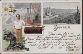 1907 AK Cacao SUCHARD Reklame illustriert Zürich Top ab 1.-