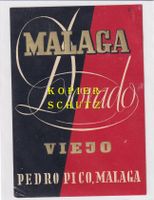 Etikette - Malaga Dorado viejo /bd