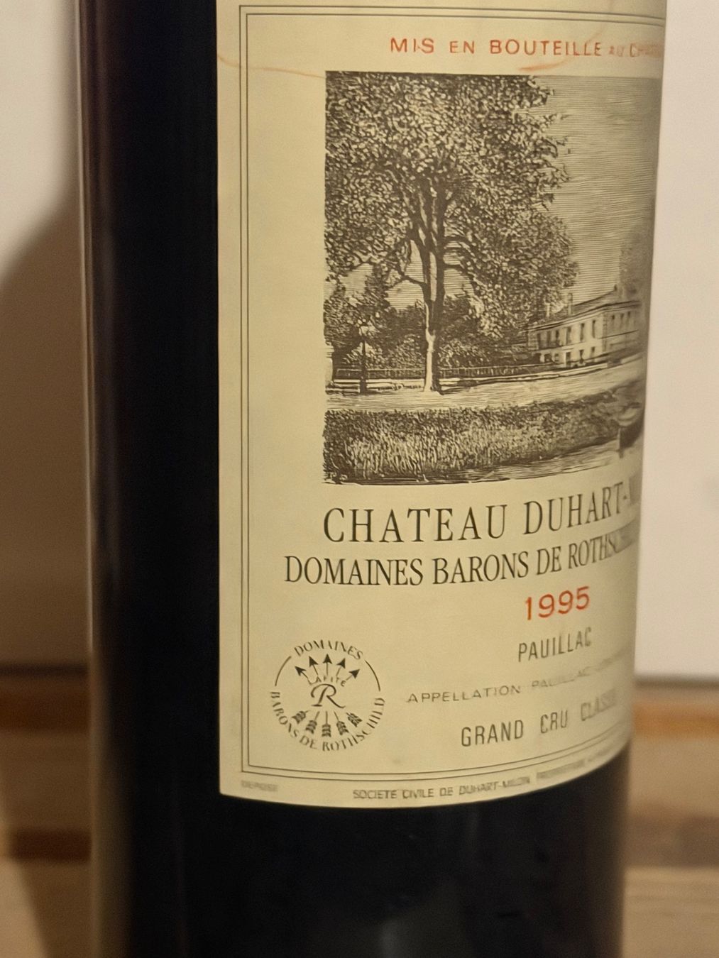 Vino: Château Duhart Milon 1995 Pauillac – Nuovo (secondo la descrizione) da Roche VD venduto da avediscipule 2