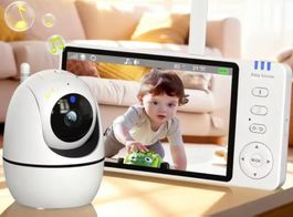 Babyphone Video 5 Zoll Kamera Nachtsicht Baby Monitor 2.4GHz