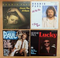 BERNIE PAUL - 4 VINYL SINGLES (VG - NM)