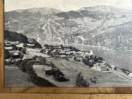 AK 1914, Obstalden mit Walensee und Mattstock