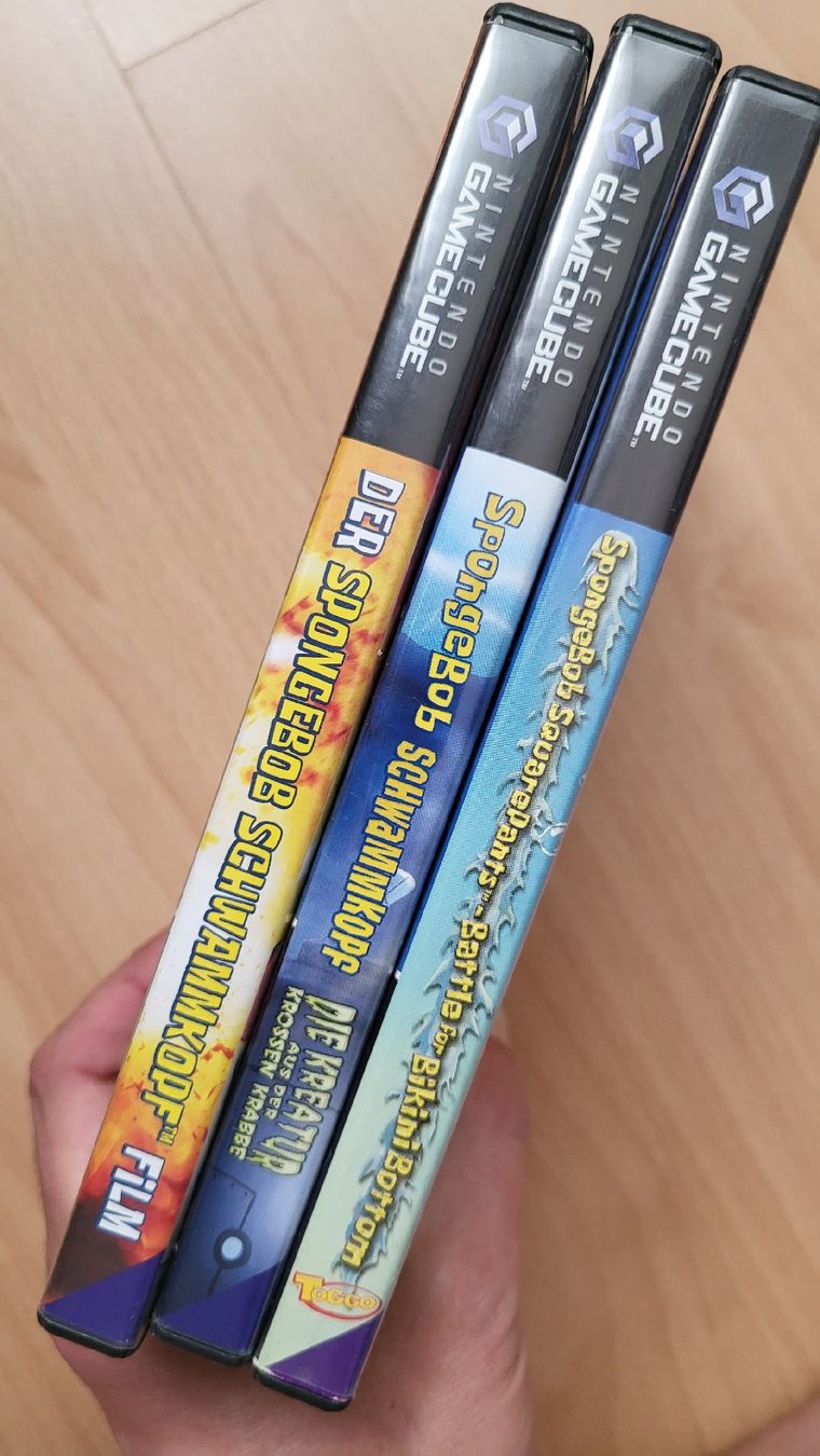 Nintendo Giochi: SpongeBob / Nintendo Gamecube Spiele Set.3x Kompl. – Usato da Biel/Bienne venduto da Retrohr 8