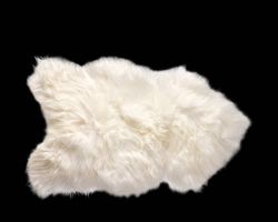 Cuero Design Island Schaffell in der Farbe Wild White