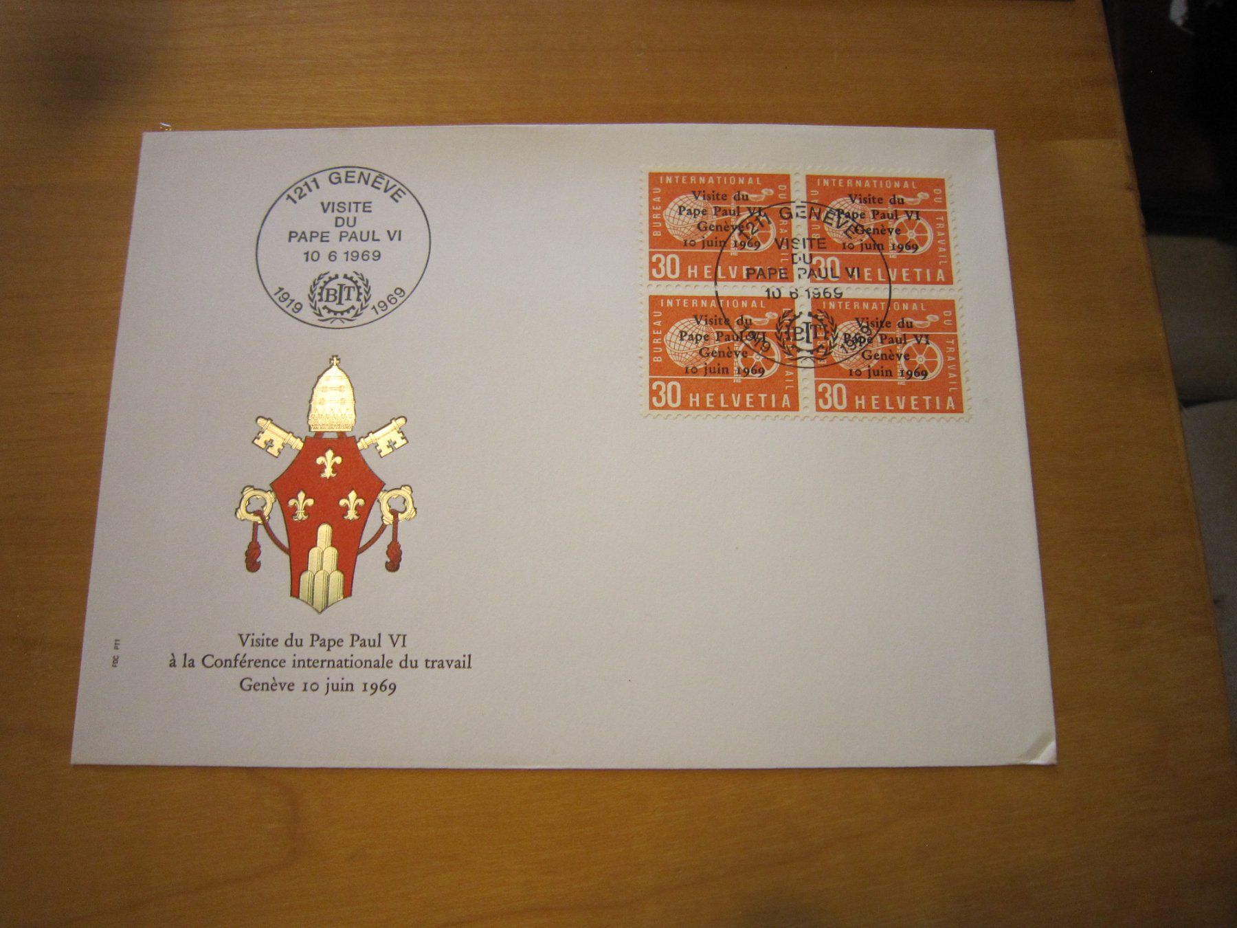 Alle Briefmarken: 1969 Visita del PAPA – Gebraucht aus Gordola von Polentaefung 1