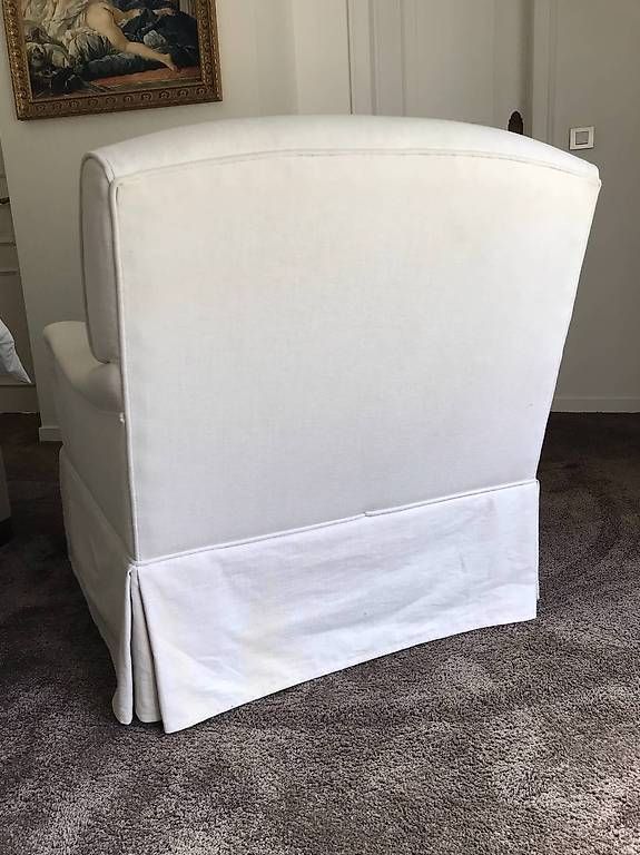 Poltrone: Grand fauteuil en tissu blanc – Usato da Chernex venduto da lar_w99f 2