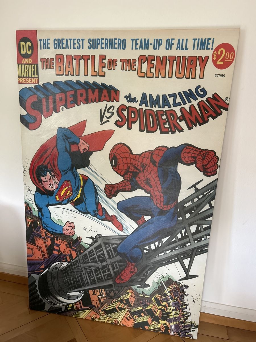 Foto & Immagini: Marvel Bild Leinwand Superman Spiderman – Usato da Bern venduto da floorball_zoro