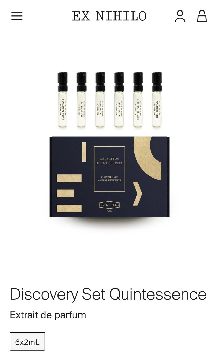 Ex Nihilo Parfum & Eau de Toilette: EX NIHILO PARIS Discovery Set – Neu und originalverpackt aus Dielsdorf von a.ruettimann