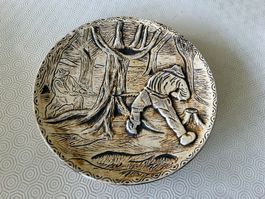 Piatto in ceramica realizzato artigianalmente