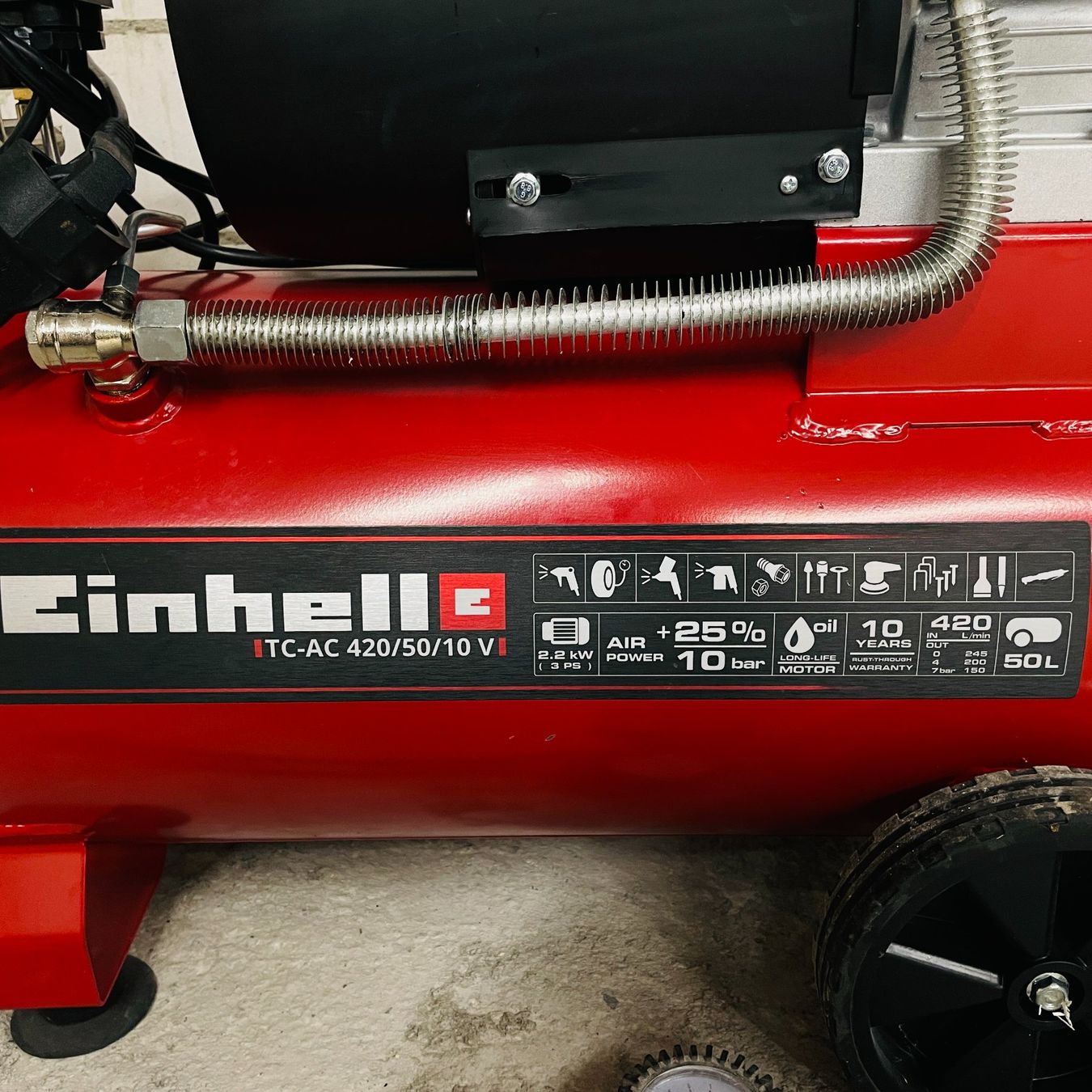 Einhell Compresseurs: Einhell Kompressor 10bar 50l mit Spritzkit – Neuf (Voir description) à Wettswil par mk34 1
