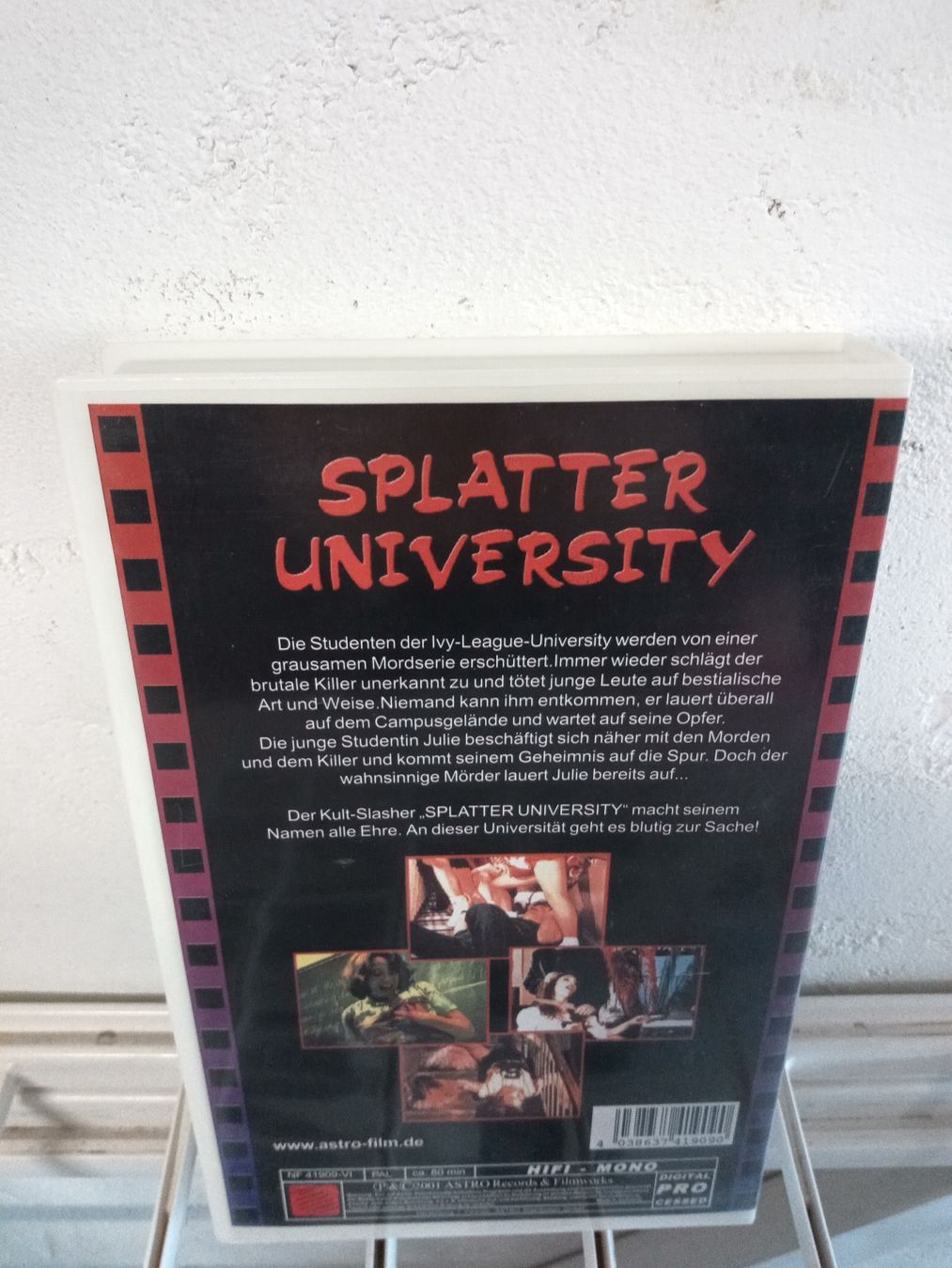 Tutti i VHS: VHS SPLATTER UNIVERSITY ASTRO VIDEO KULT HORROR SPLATTER – Usato da Brienz BE venduto da INTERNALFIRE 1