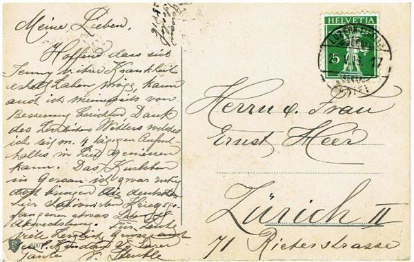 Cartoline postali: Pilatus, 1916 – Usato da Flims - Dorf venduto da Stagediver 1
