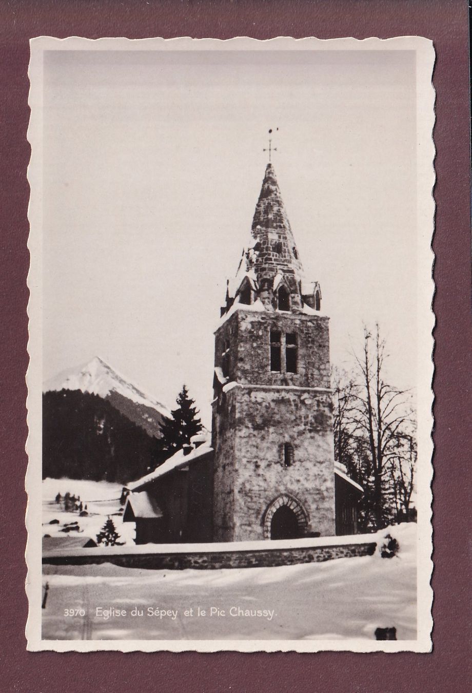 Cartoline postali: LE SEPEY - Eglise - Pic Chaussy – Usato da Pully venduto da nicecards
