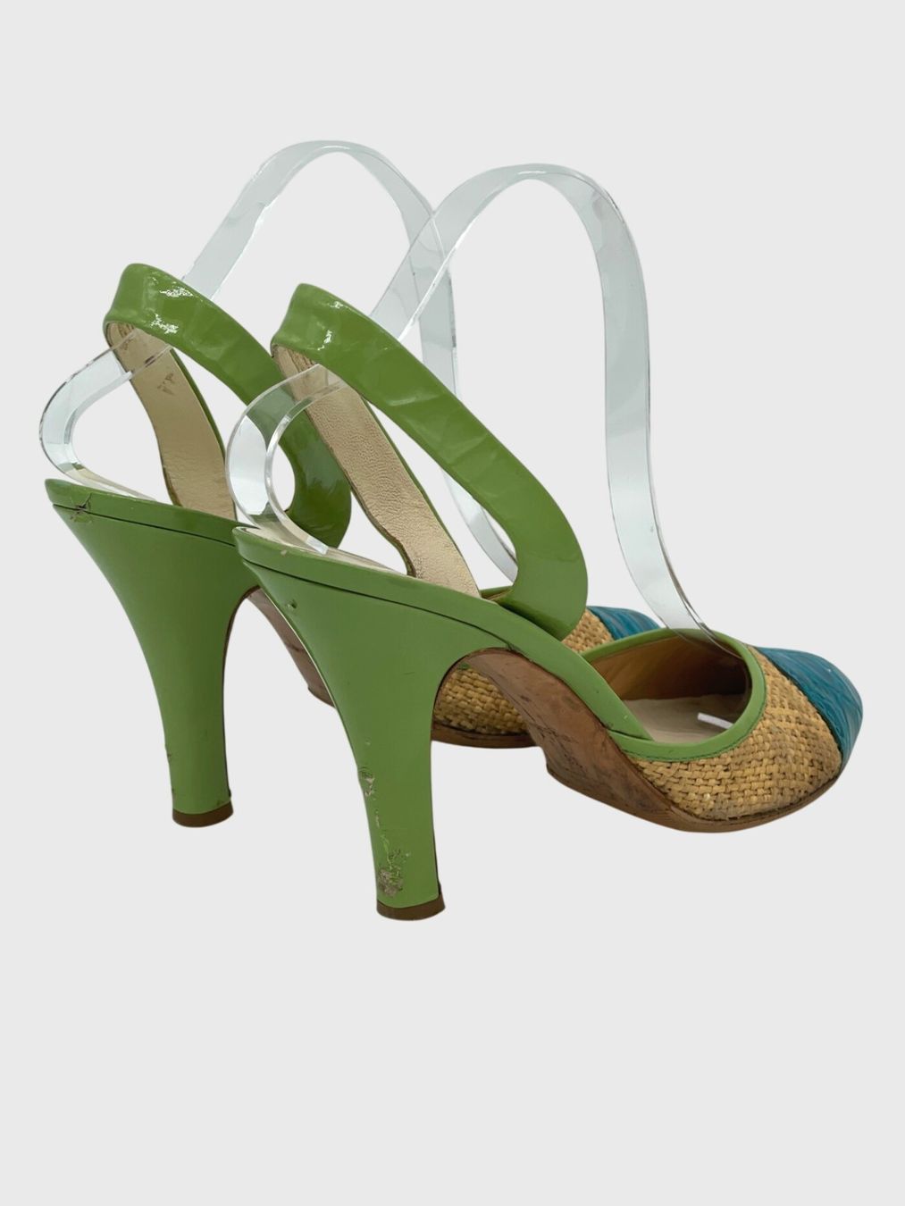 Prada Chaussures femmes: Prada Cap Toe Slingback EU 38 Mehrfarbig – D'occasion à Zürich par shoe_shop 3