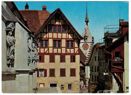 Zug, St. Oswald und Zeitturm, um 1965