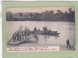 Militär Armee Die Pontoniere an der Arbeit 1906