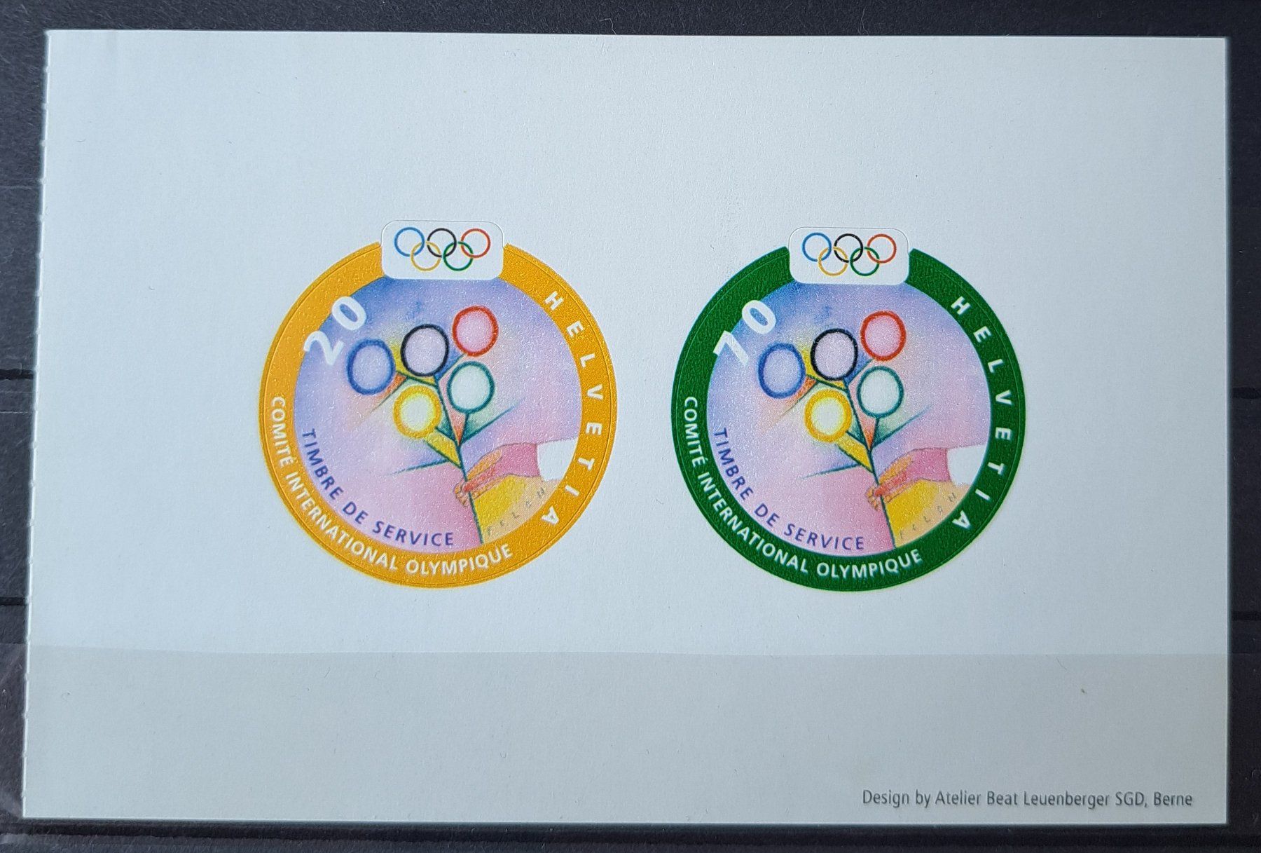 Alle Briefmarken: CH 2000 IOC CIO 1-2 ** – Gebraucht aus Biel/Bienne von ESOXMAN