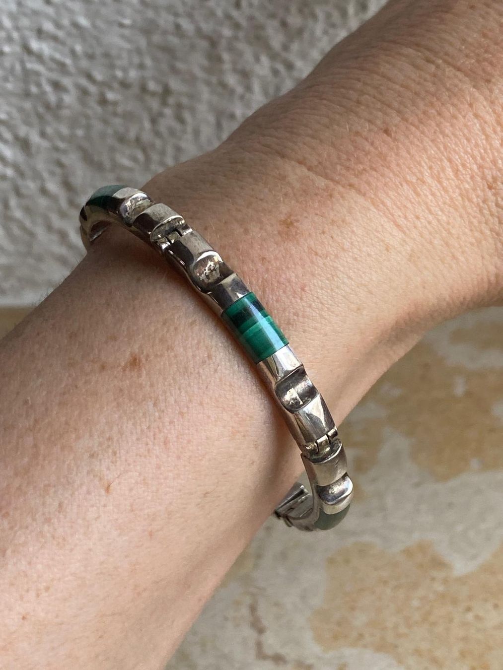 Bracciali & Braccialetti: Silber mit Malachit-Armband (925) – Usato da Laufen venduto da Bellavitaboom 1