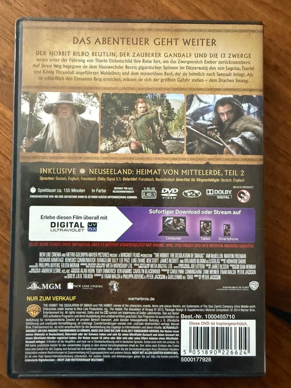 Alle DVDs: Der Hobbit - Smaugs Einöde – Gebraucht aus Triesen von Hermine2018 1