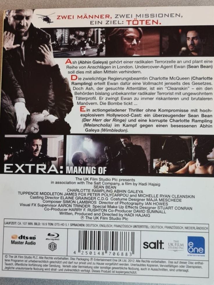 Tutti i DVDs: Cleanskin Bis Zum Anschlag – Nuovo (secondo la descrizione) da Oberkirch LU venduto da ThE_CoLLecTor666 1