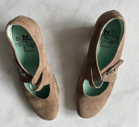 Think Damenschuhe: Ballerina von THINK Grösse 40, hellbraun – Gebraucht aus Münchenbuchsee von chre 1
