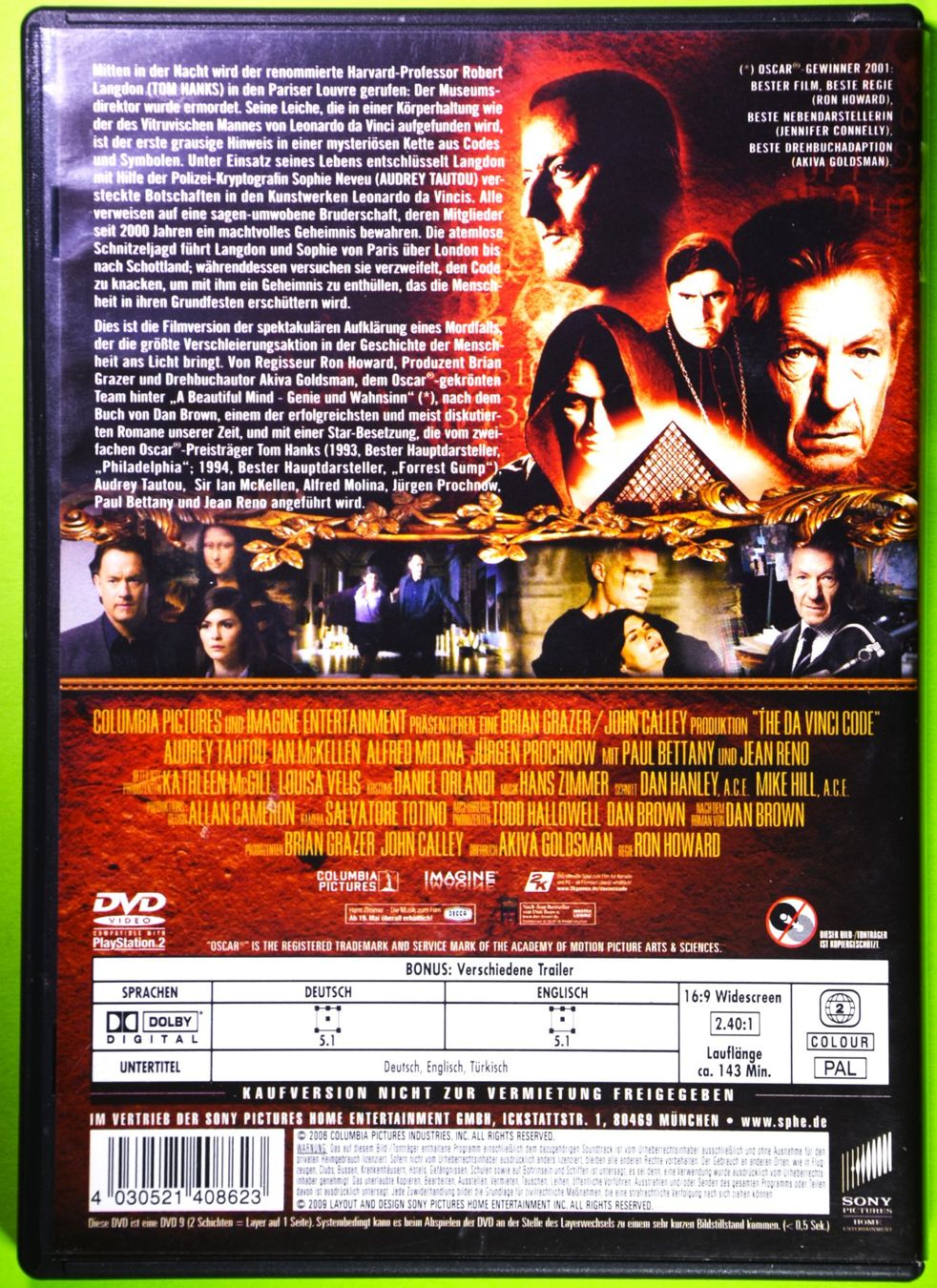 Tutti i DVDs: THE DA VINCI CODE / NACH EINEM BESTSELLER VON DAN BROWN ! – Nuovo (secondo la descrizione) da Luzern venduto da piro12 1
