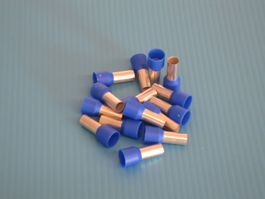 15 Stk 16mm2 12mm Aderendhülsen Isoliert