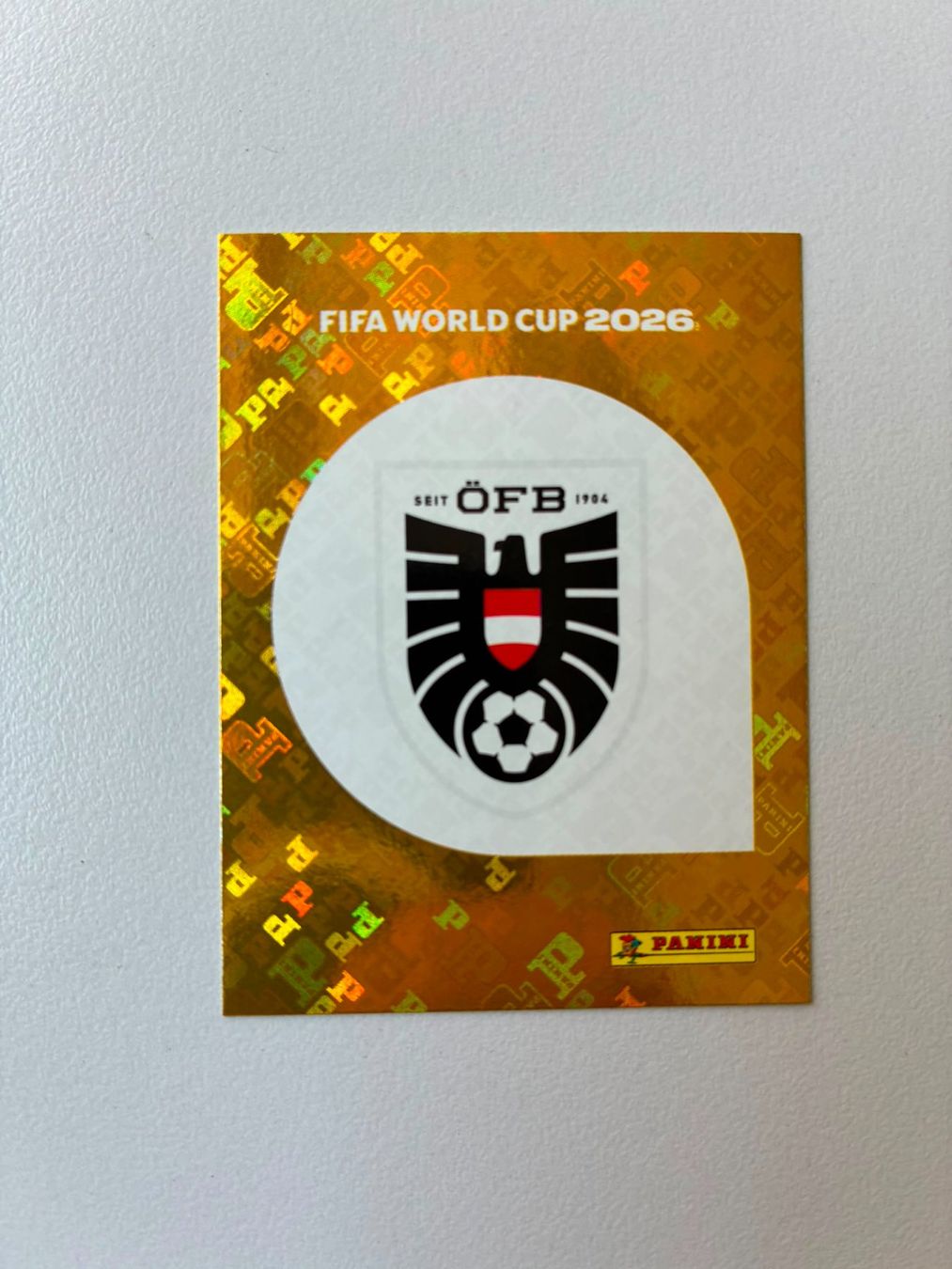 Panini Sammelbilder & Trading cards: Carte panini 2026 - AUT 1 – Neu (gemäss Beschreibung) aus La Neuveville von Ibo2300