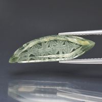 4.82ct Natur VS Quartz unbehandelt leicht Grün Edelstein