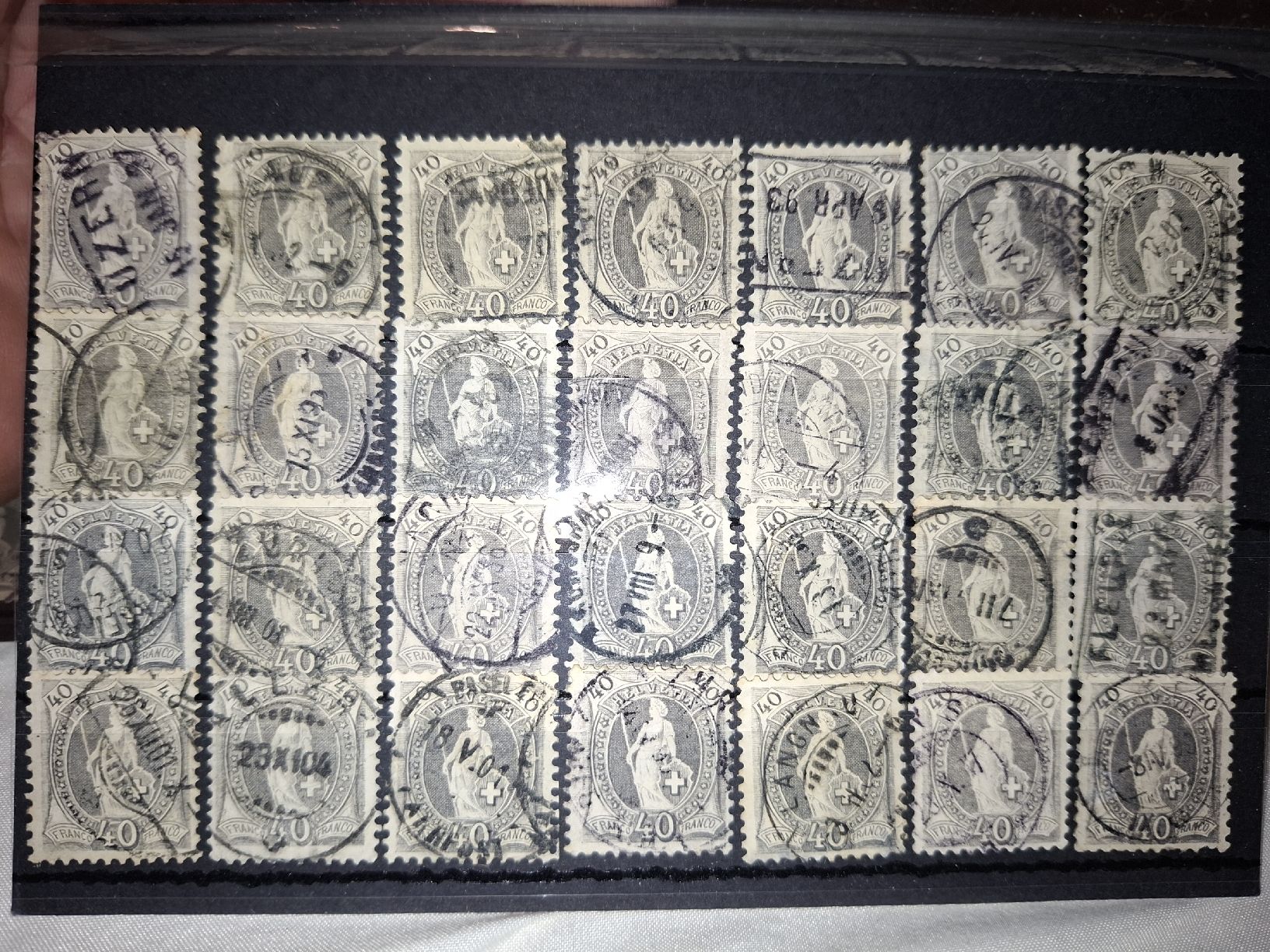 Tutti i francobolli: Stehende Helvetia 40Rp. Werte 70Stk. – Usato da Balgach venduto da SIMEON27 1