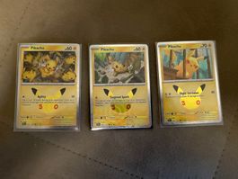 Pikachu 3er Set (Englisch): Pokémon 30th Celebration