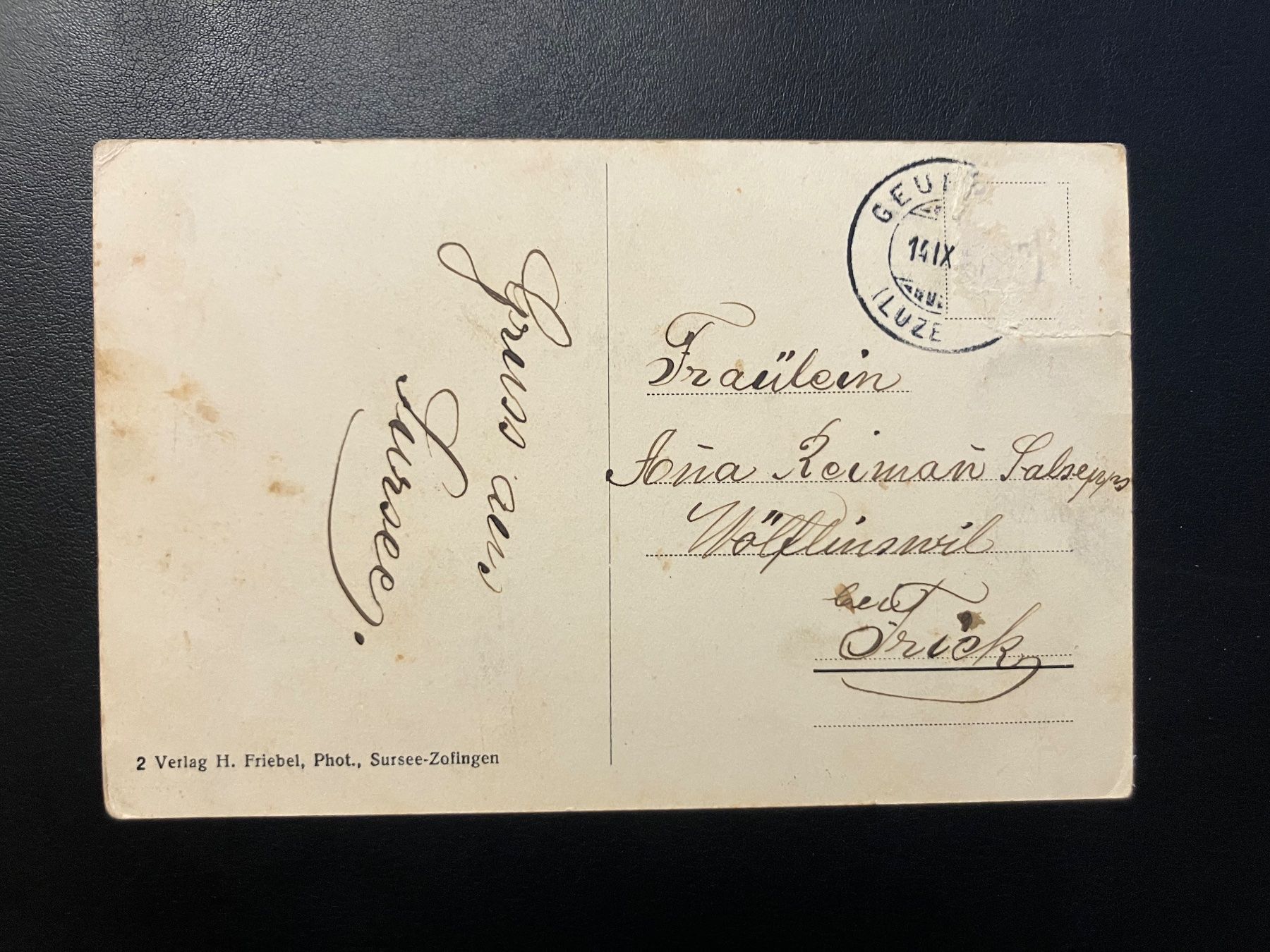 Cartoline postali: Antike Ansichtskarte, SURSEE – Usato da Oberuzwil venduto da Paga77 1
