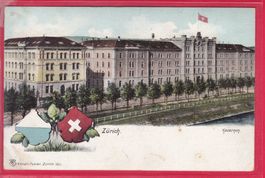 ZÜRICH, KASERNEN, FELDPOST, 24.5.1906