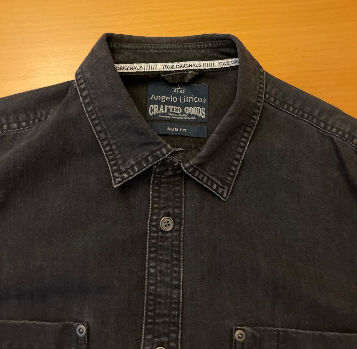 C&A Hemden: Jeans Herrenhemd langarm schwarz Gr. 41-42 – Neu (gemäss Beschreibung) aus Basel von Seifehuesli 2