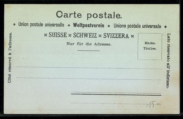 Cartoline postali: Mondschein-Lithographie Glarus, Hohlenst – Usato da Berlin venduto da bartko-reher 1