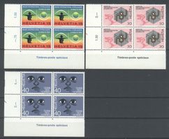 1973, Sondermarken II, Viererblöcke **