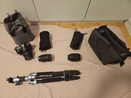 Nikon D7200 Kamera Set mit 3 Objektiven, Stativ & Zubehör