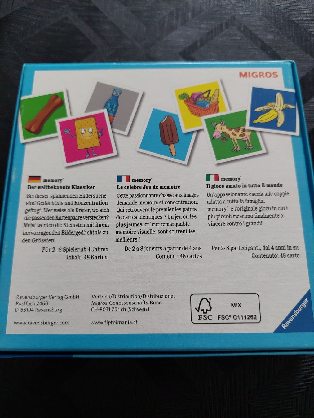 Ravensburger Giochi: Memory  von Migros / Ravensburger  – Usato da Zetzwil venduto da lanst08 2