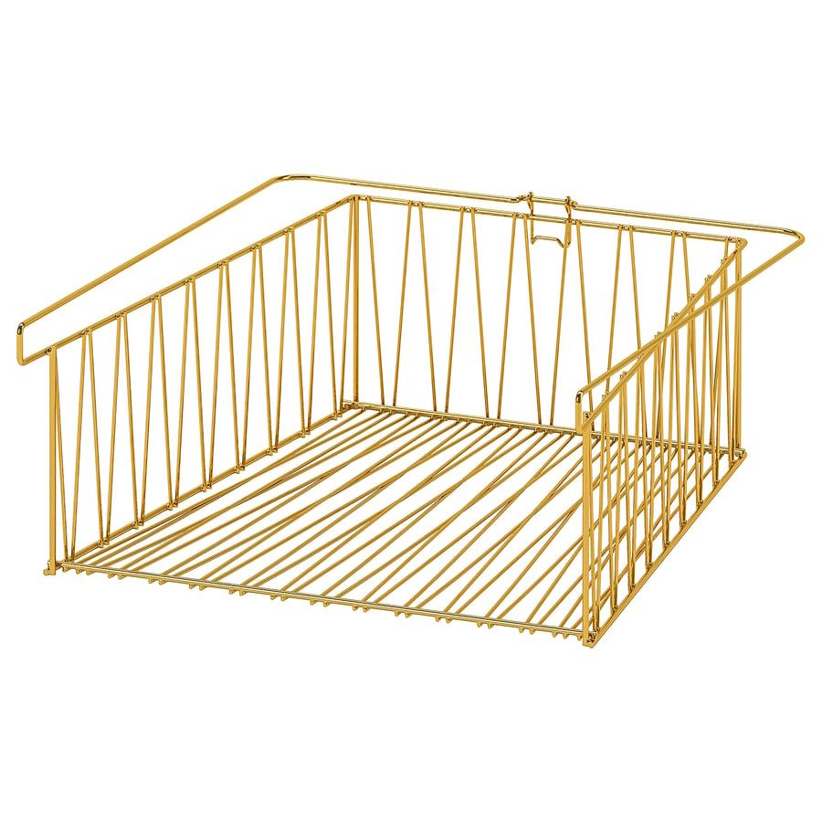 Ikea Altro per la casa: 4x IKEA KALLAX Korb / Wire basket, Messingfarbe / brass – Usato da Glattbrugg venduto da farman-s