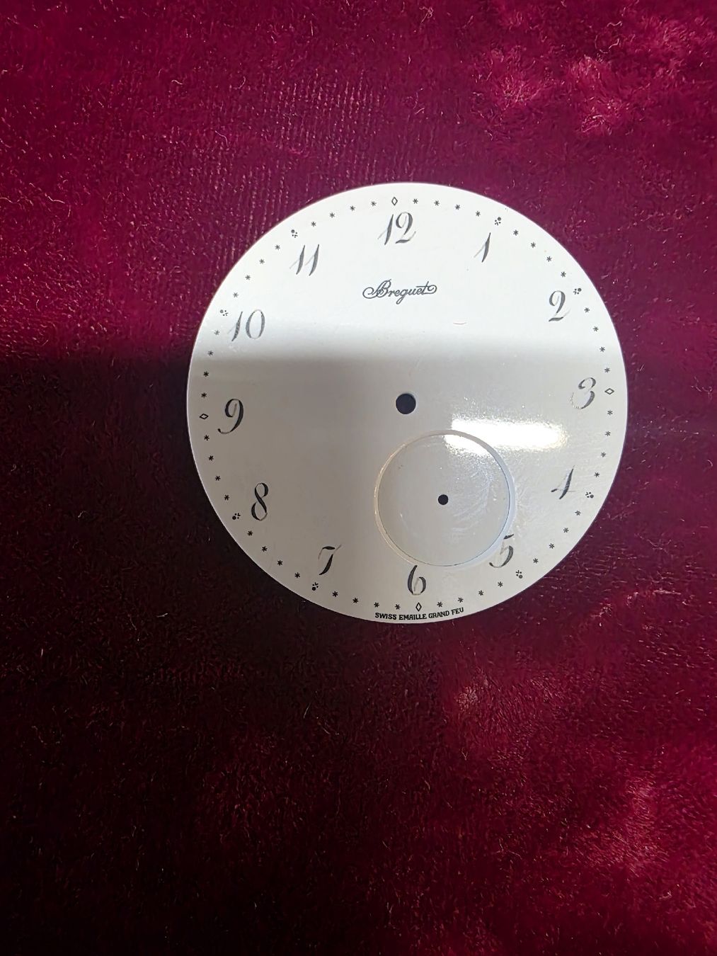 Paire de cadrans Breguet – Émail Grand Feu – Swiss Made (Neuf (Voir ...