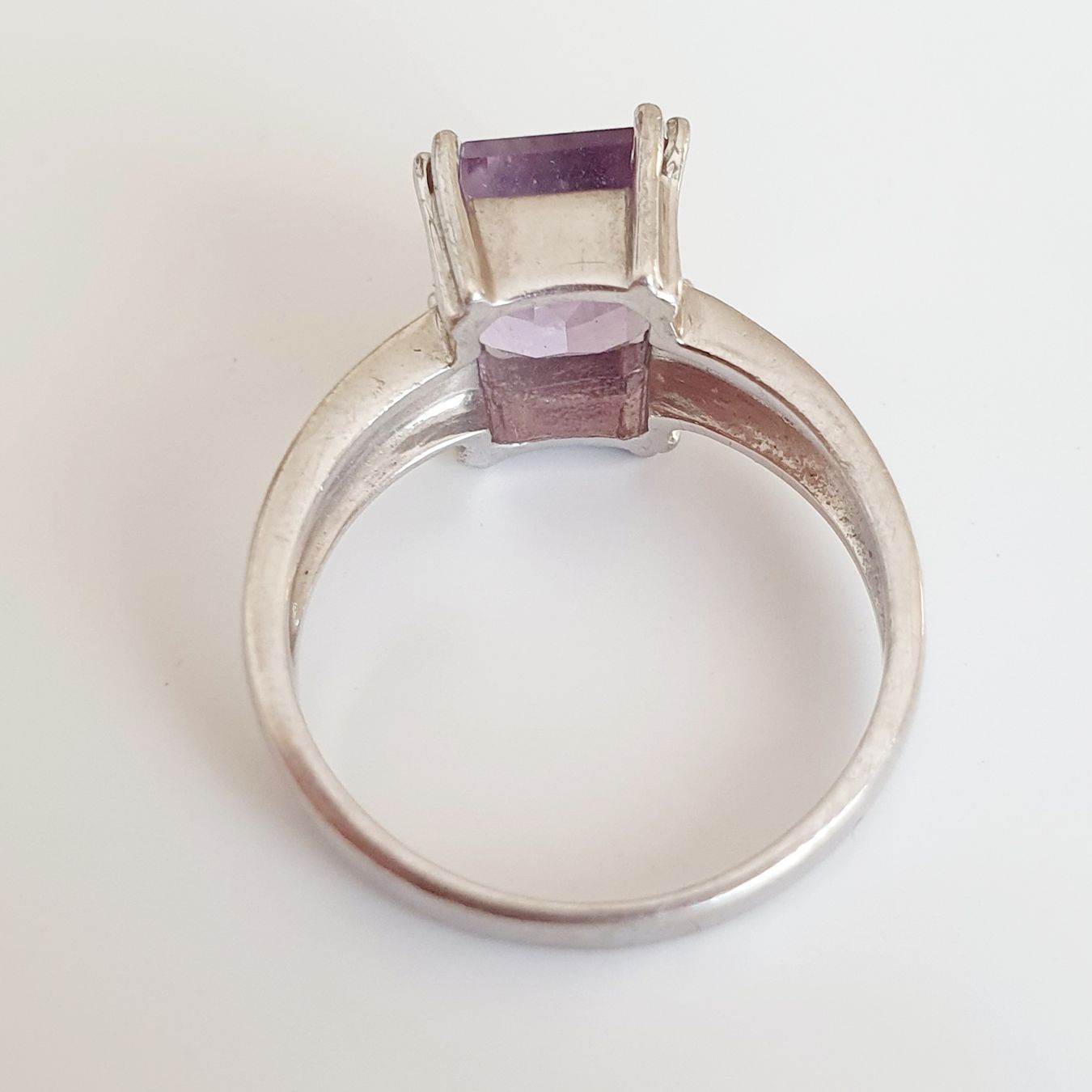 Anelli: Silberring 925  mit einem hellvioletten Stein gr. 18 mm – Usato da Kreuzlingen venduto da Wunderkiste123 6