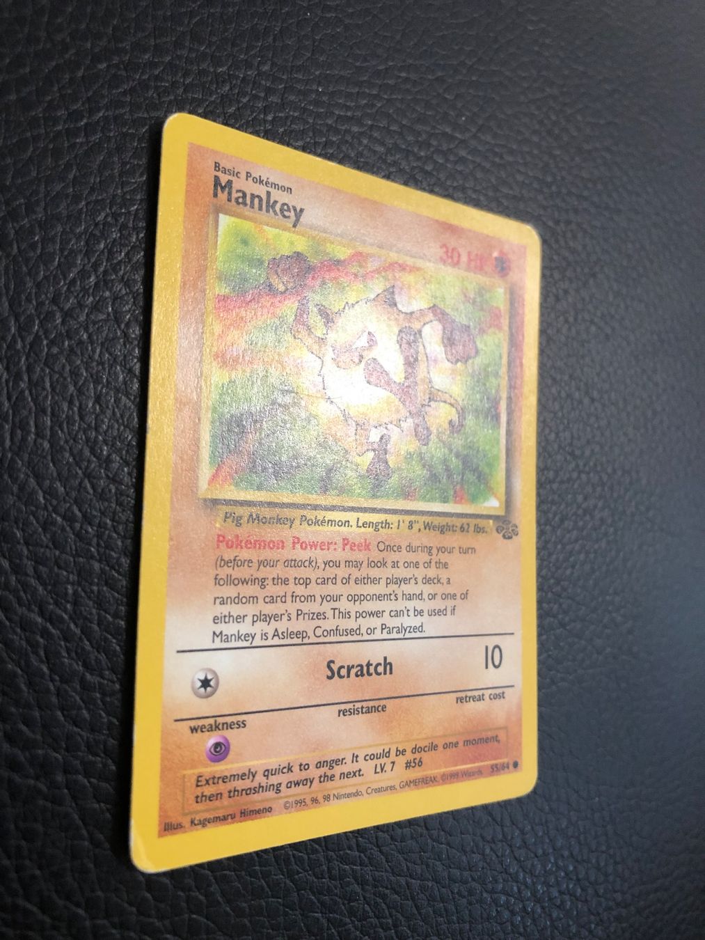 Pokémon Carte collezionabili: 1999 Jungle Mankey 55/64 Ab 1 – Usato da Paradiso venduto da Pkmn10 1