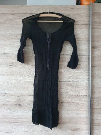 NULU schwarzes durchsichtig Sommerkleid