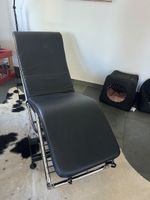 Corbusier replica LC4 Relaxliege Leder schwarz Chrom neuw.