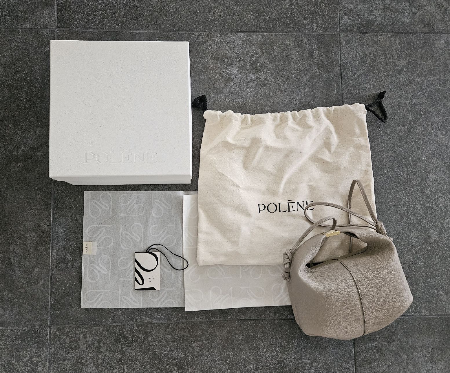Polène Borse da donna: Polène- Sac Béri taupe grainé – Usato da Bussigny venduto da niwa_mikan