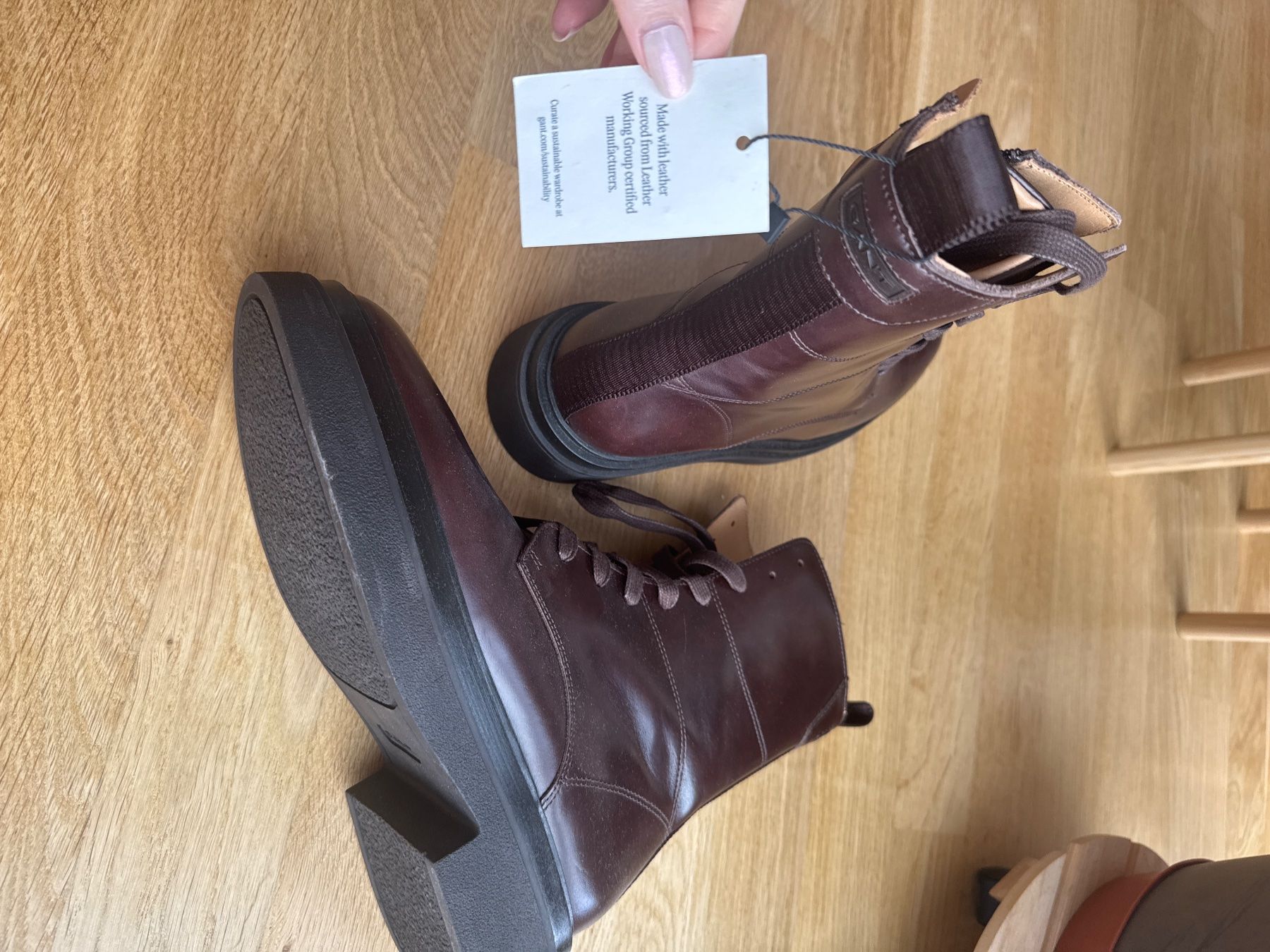 Gant Scarpe da donna: Stylish Brown Leather Ankle Boots - Size 39 – Nuovo (secondo la descrizione) da Fribourg venduto da ksu_65bh 3